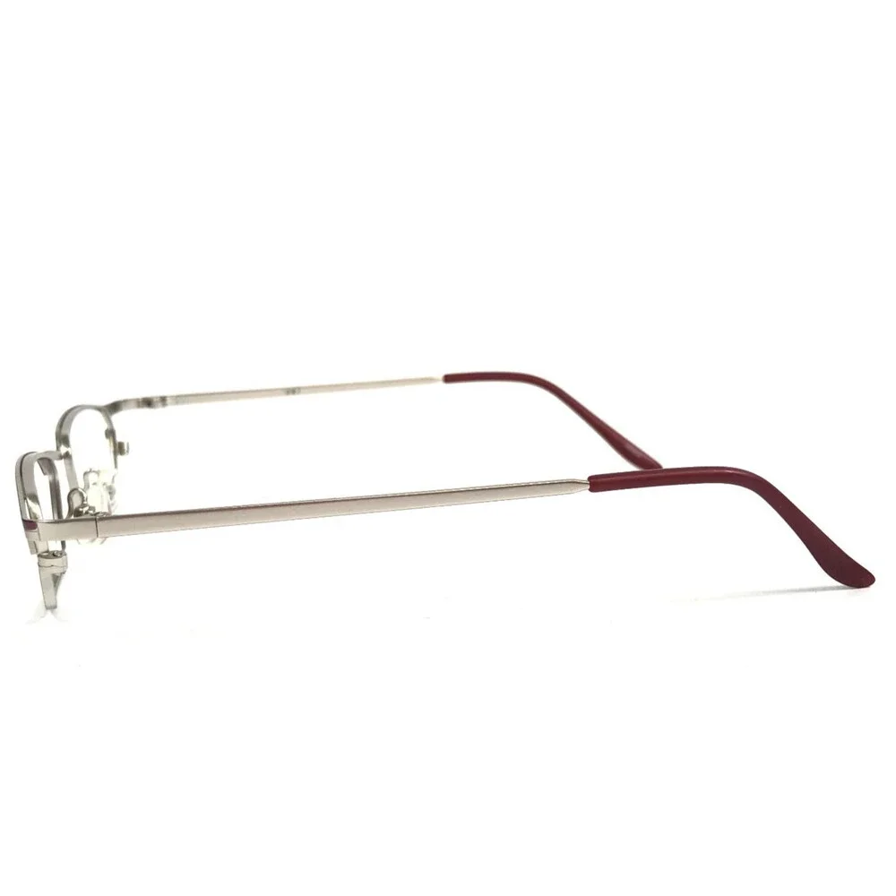 Ogi Eyeglasses Frames 2081 COL. 82 Red Silver Rectangle Wire Rim 42-19-135